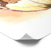 Igel Blume Baby Poster (Ecke)