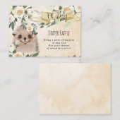 Igel Blumenbaby Windeln Raffelgehäuse Karte (Vorne/Hinten)