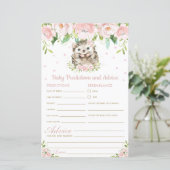 Igel Blumenkinder-Vorhersagen & Advice-Dusche (Stehend Vorderseite)