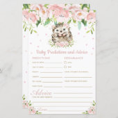 Igel Blumenkinder-Vorhersagen & Advice-Dusche (Vorne/Hinten)