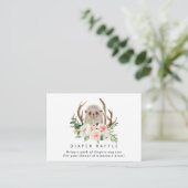 Igel Blumenwindelraffle-Einschließungskarte Begleitkarte (Stehend Vorderseite)