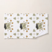 Igel Botanisches Holzmuster Badhandtuch Set (Handtuch)