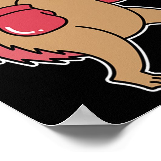 Igel Boxing Poster (Ecke)