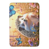 Igel Butterfly Art Badematte (Vorderseite Vertikal)