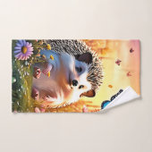 Igel Butterfly Art Badhandtuch Set (Handtuch)