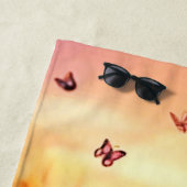 Igel Butterfly Art Strandtuch (Beispiel)