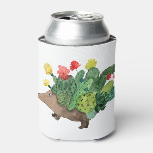 Igel Cactus Blume 4 CF Dosenkühler (Kanne Vorderseite)