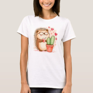 Igel Cactus Cheers Watercolor T-Shirt