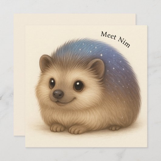 Igel Comfort Grußkarte trifft Nim - Serie (Vorne/Hinten)