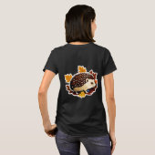 Igel Cozy Waldleben T-Shirt (Schwarz voll)