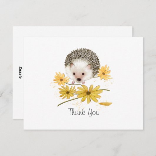 Igel Danke Karte (Vorne/Hinten)