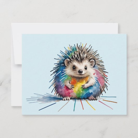 Igel Dankeskarte (Vorderseite)