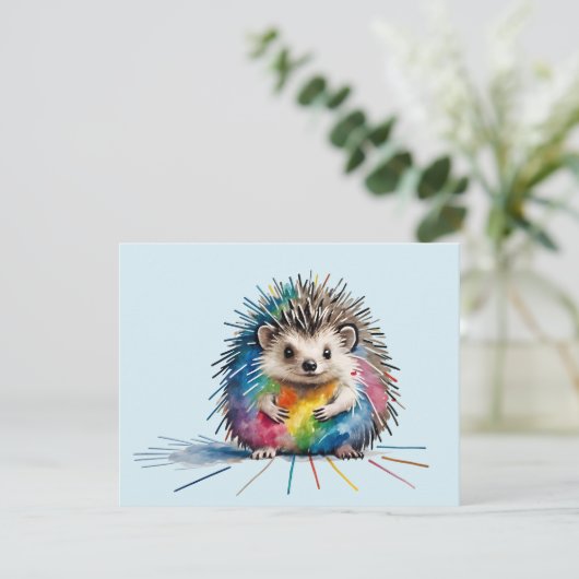 Igel Dankeskarte (Stehend Vorderseite)