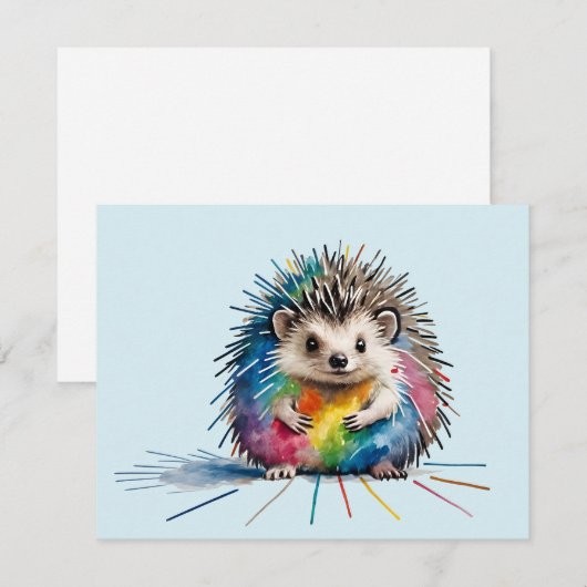 Igel Dankeskarte (Vorne/Hinten)