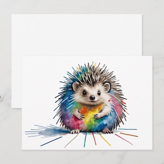 Igel Dankeskarte (Vorne/Hinten)