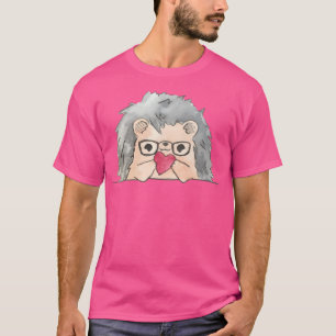 Igel, der ein Herz hält T-Shirt