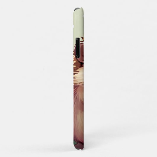 Igel, der ein Stück Wassermelone genießt Case-Mate iPhone Hülle (Hinten/Rechts)