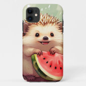 Igel, der ein Stück Wassermelone genießt Case-Mate iPhone Hülle (Rückseite)
