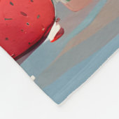 Igel, der ein Stück Wassermelone genießt Fleecedecke (Ecke)