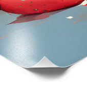 Igel, der ein Stück Wassermelone genießt Fotodruck (Ecke)