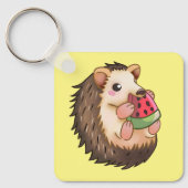 Igel, der eine Wassermelone isst, Schlüsselanhänger (Vorderseite)