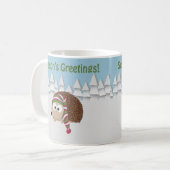 Igel der Grüße der Saison Kaffeetasse (Vorderseite Links)