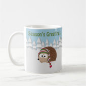 Igel der Grüße der Saison Kaffeetasse (Links)