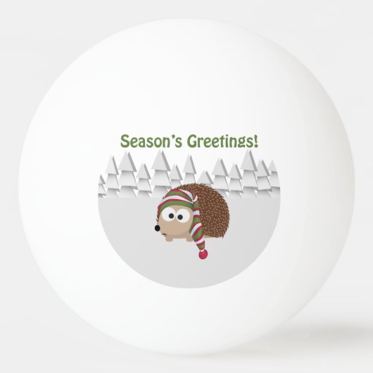 Igel der Grüße der Saison Tischtennisball (Vorderseite)