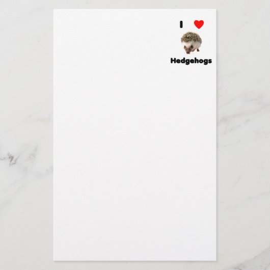 Igel der Liebe I Briefpapier (Vorderseite)