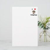 Igel der Liebe I Briefpapier (Stehend Vorderseite)