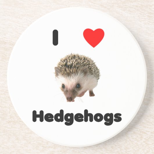Igel der Liebe I Getränkeuntersetzer (Vorne)