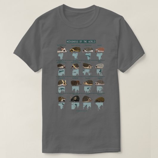 Igel der Welt T-Shirt (Design vorne)