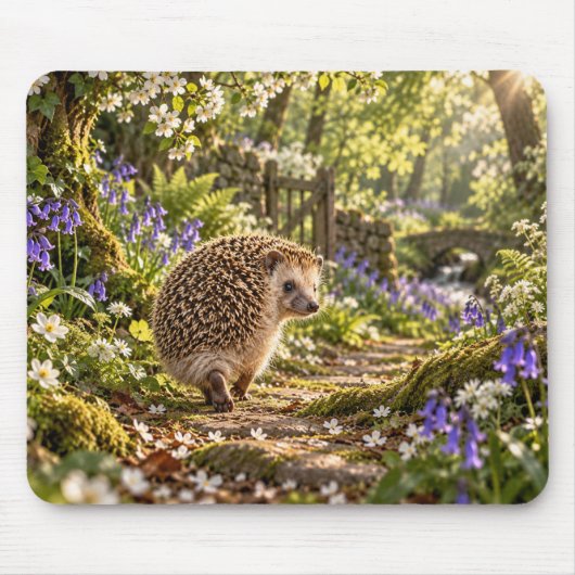 Igel-Design für Waldwege Mousepad (Vorne)