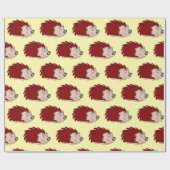 Igel-Design mit beliebigem Hintergrund Geschenkpapier (Flach)