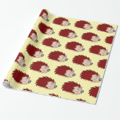 Igel-Design mit beliebigem Hintergrund Geschenkpapier (Ungerollt)