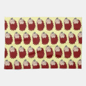 Igel-Design mit beliebigem Hintergrundfarbe Geschirrtuch (Horizontal)