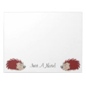 Igel Design Notizblock (Vorderseite)