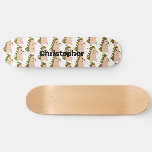Igel Design Personalisiert Skateboard (Horizontal)