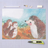 Igel, die miteinander sprechen Illustration Seidenpapier (Handwerk)