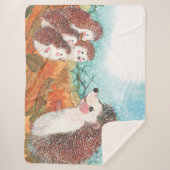 Igel, die miteinander sprechen Illustration Sherpadecke (Vorderseite)