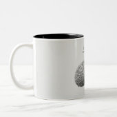 'Igel Drawing Zweifarbige Tasse (Links)