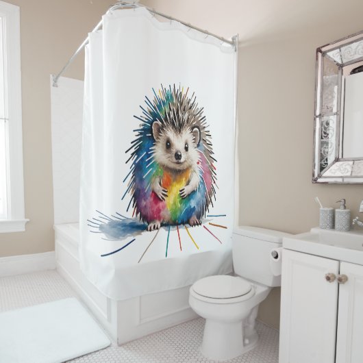 Igel Duschvorhang (Beispiel)