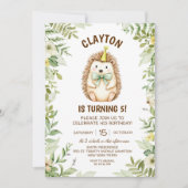 Igel Einladung (Vorderseite)