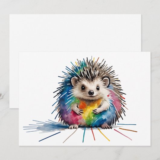 Igel Einladung (Vorne/Hinten)