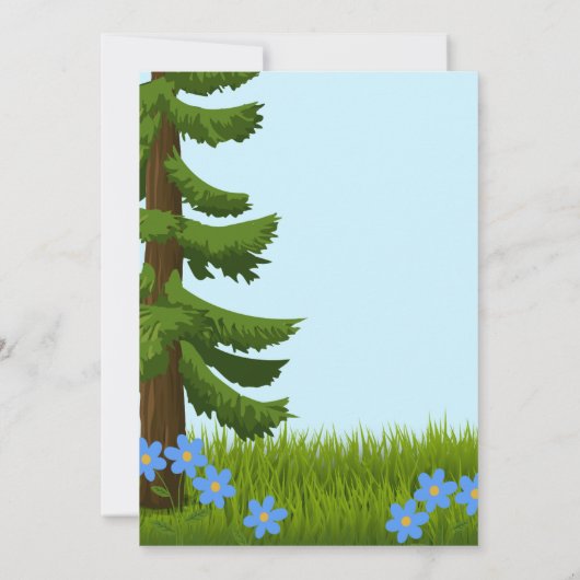 Igel Einladung zum Geburtstag (Rückseite)