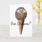 Igel Eiscreme Karte (Gelbe Blume)
