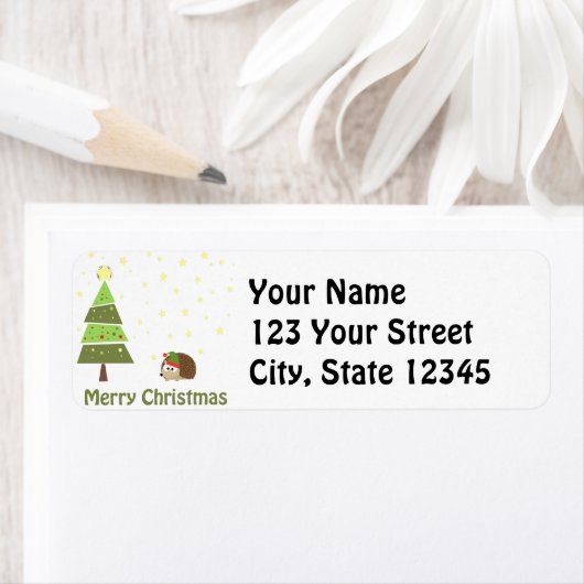 Igel Elf Weihnachtsszene (Insitu)