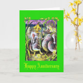 Igel Emerald Wedding Karte (Gelbe Blume)