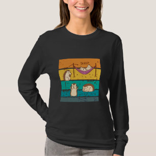 Igel esse schlaf wiederhole Zyklus süß Cartoon Far T-Shirt