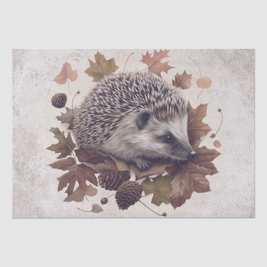 Igel Fall Watercolor Seidenpapier (Vorderseite)